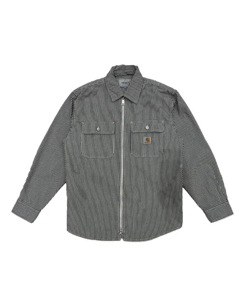 Carhartt WIP Mercer striped flap-pocket overshirt - Schwarz Schwarz