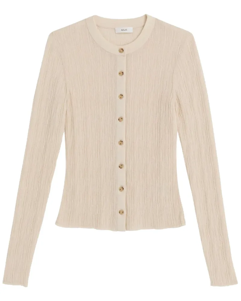 A.L.C. Fisher Cardigan mit langen Ärmeln - Nude Nude