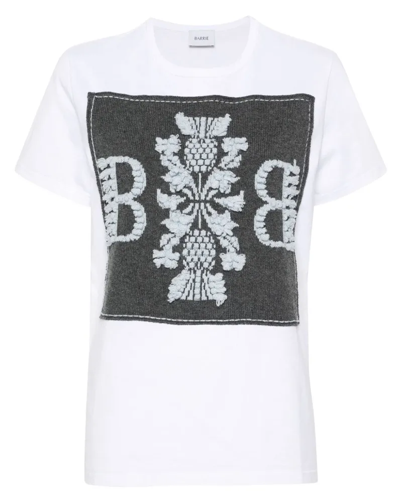 Barrie T-Shirt mit B-Logo - Weiß Weiß