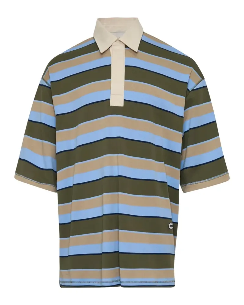 AMI Paris striped polo shirt - Blau Blau