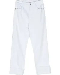 Patrizia Pepe Hoch sitzende Tapered-Jeans Weiß