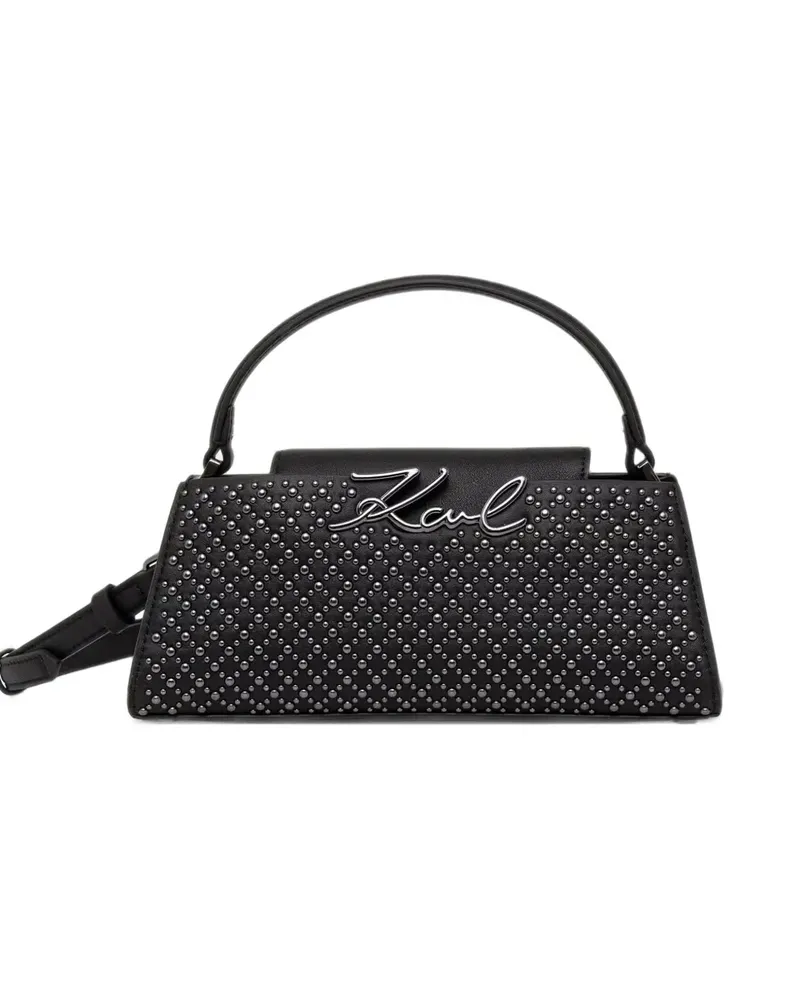 Karl Lagerfeld Karl signature studded tote bag - Schwarz Schwarz