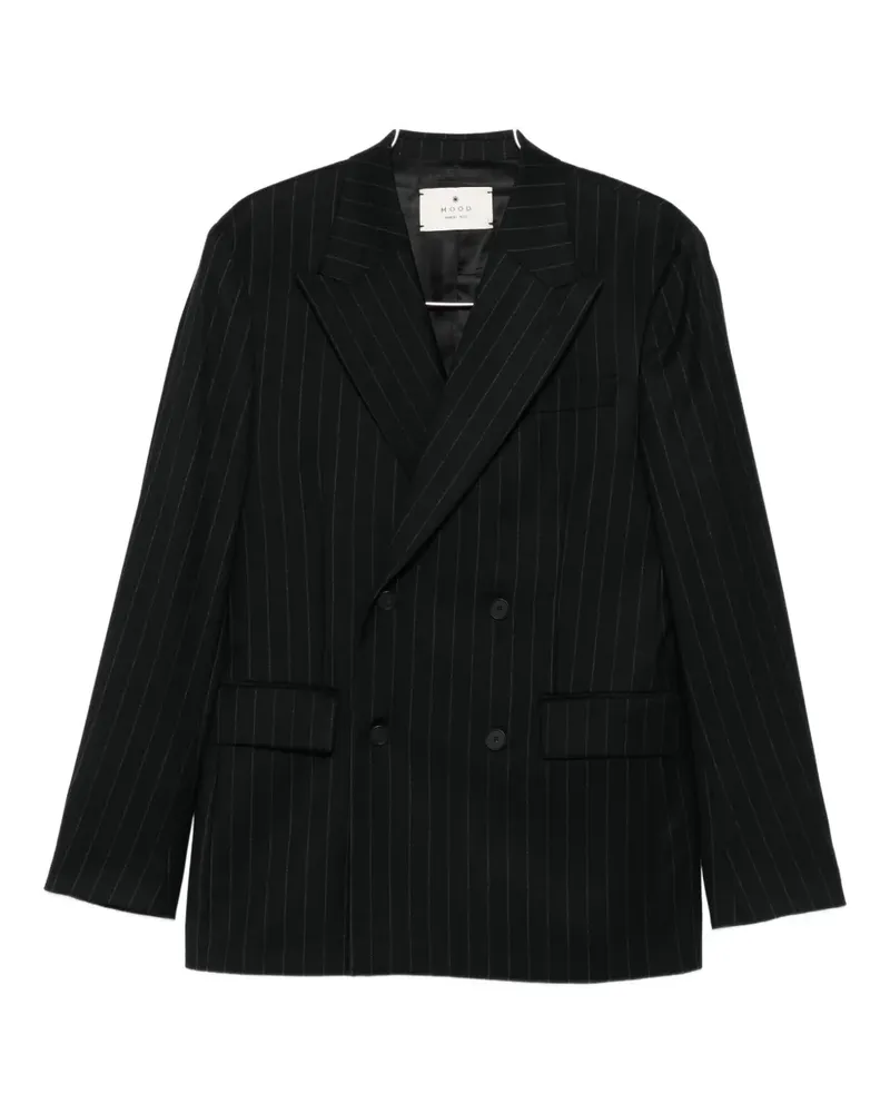 Manuel Ritz pinstriped blazer - Schwarz Schwarz