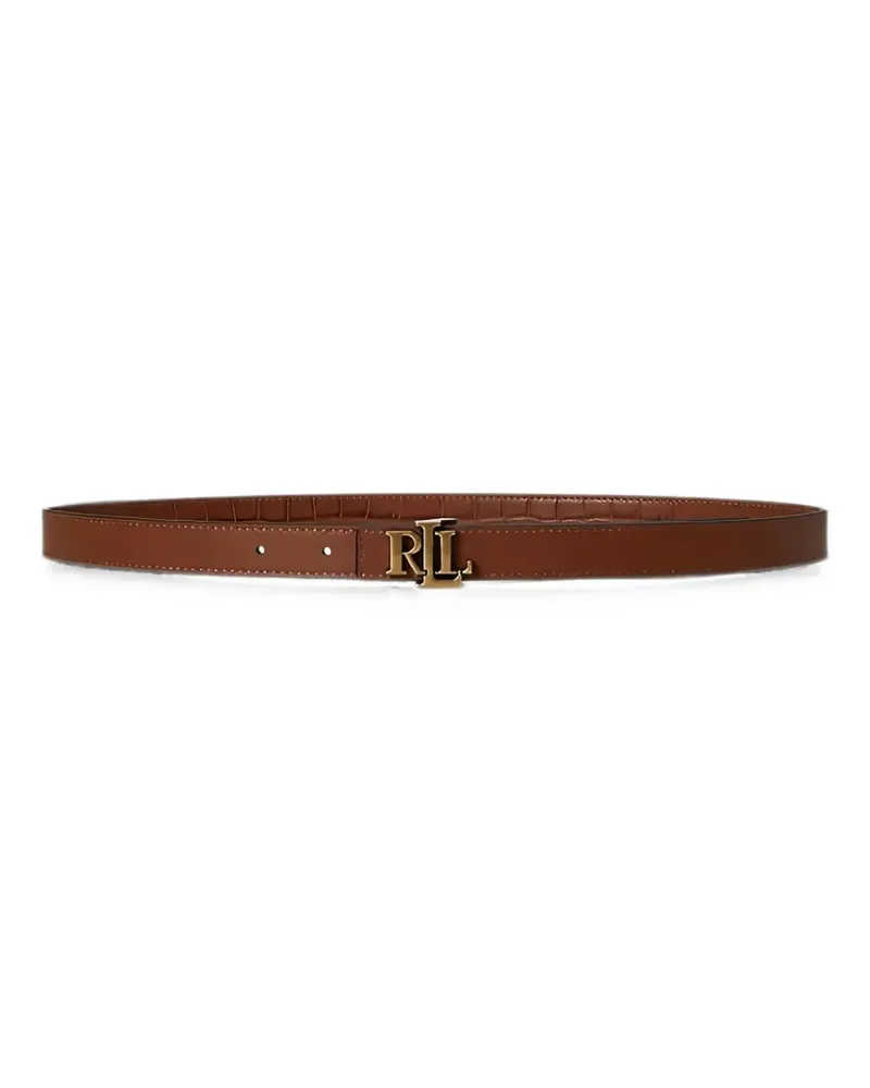 Ralph Lauren logo-plaque belt - Braun Braun