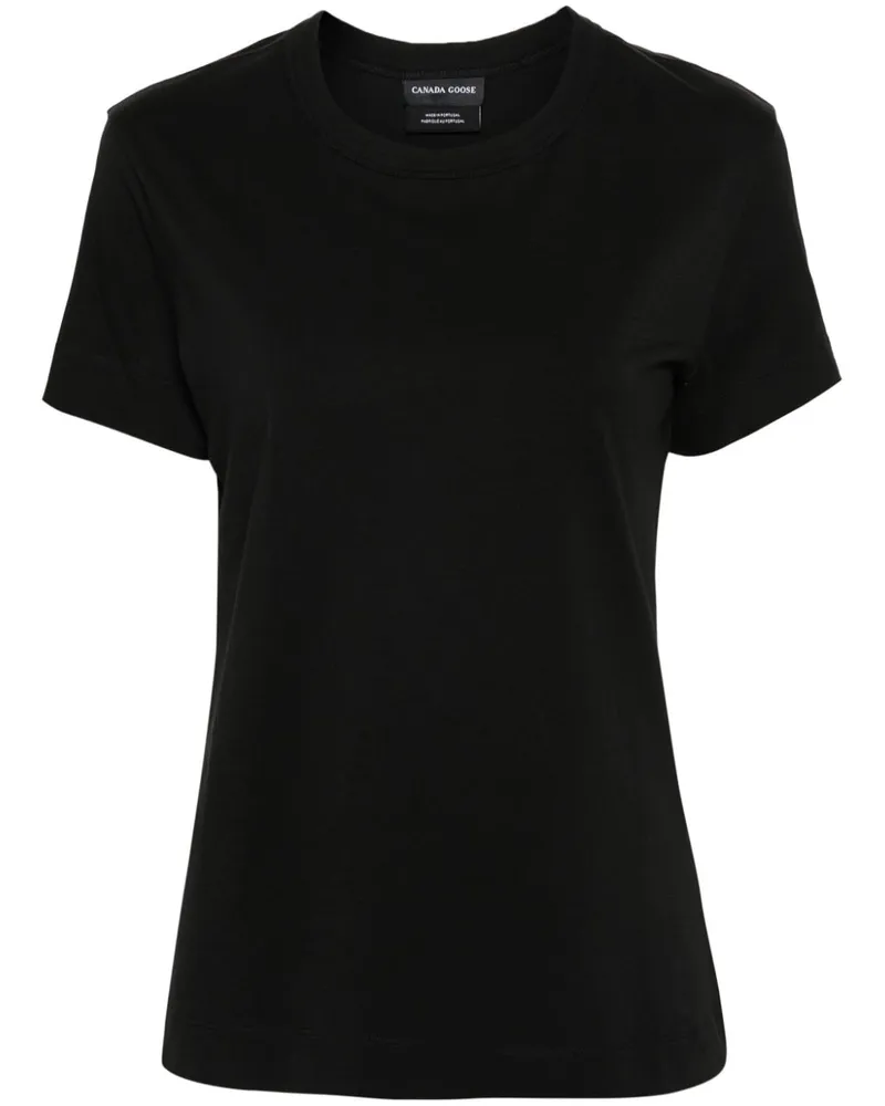 Canada Goose T-Shirt mit Logo-Applikation - Schwarz Schwarz