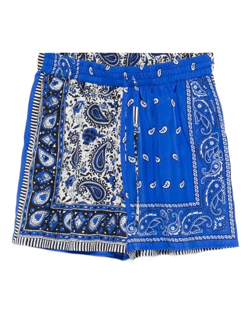 P.A.R.O.S.H. P.A.R.O H. Shorts mit Paisley-Print - Blau Blau