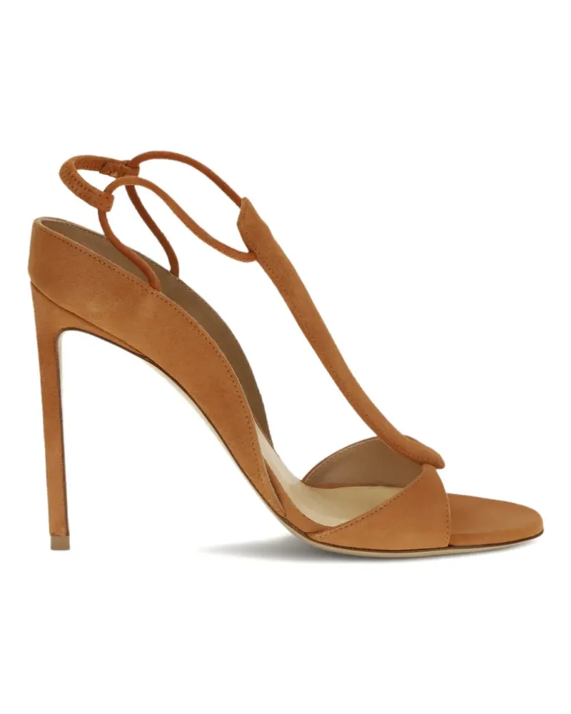 Francesco Russo Sandalen mit T-Riemen - Braun Braun