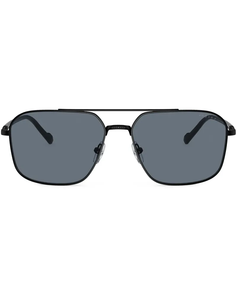 Vogue Sonnenbrille mit eckigem Gestell - Schwarz Schwarz