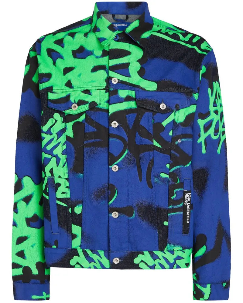 Karl Lagerfeld x Crapule2000 Jeansjacke - Blau Blau