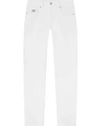 Versace Straight-Leg-Jeans mit Medusa Head-Detail Weiß