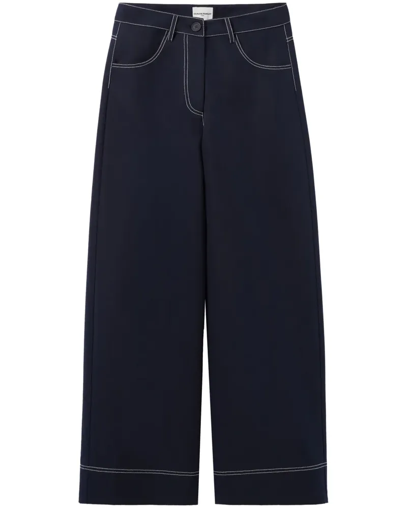 Claudie Pierlot Hose mit weitem Bein - Blau Blau