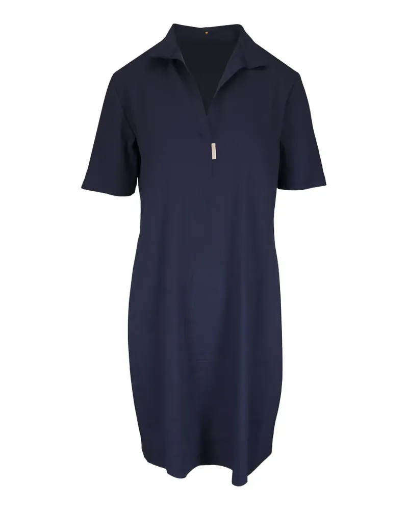 Peter Cohen Kurzärmeliges Paola Polo-Minikleid - Blau Blau