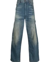 Ralph Lauren Straight-Leg-Jeans mit hohem Bund Blau