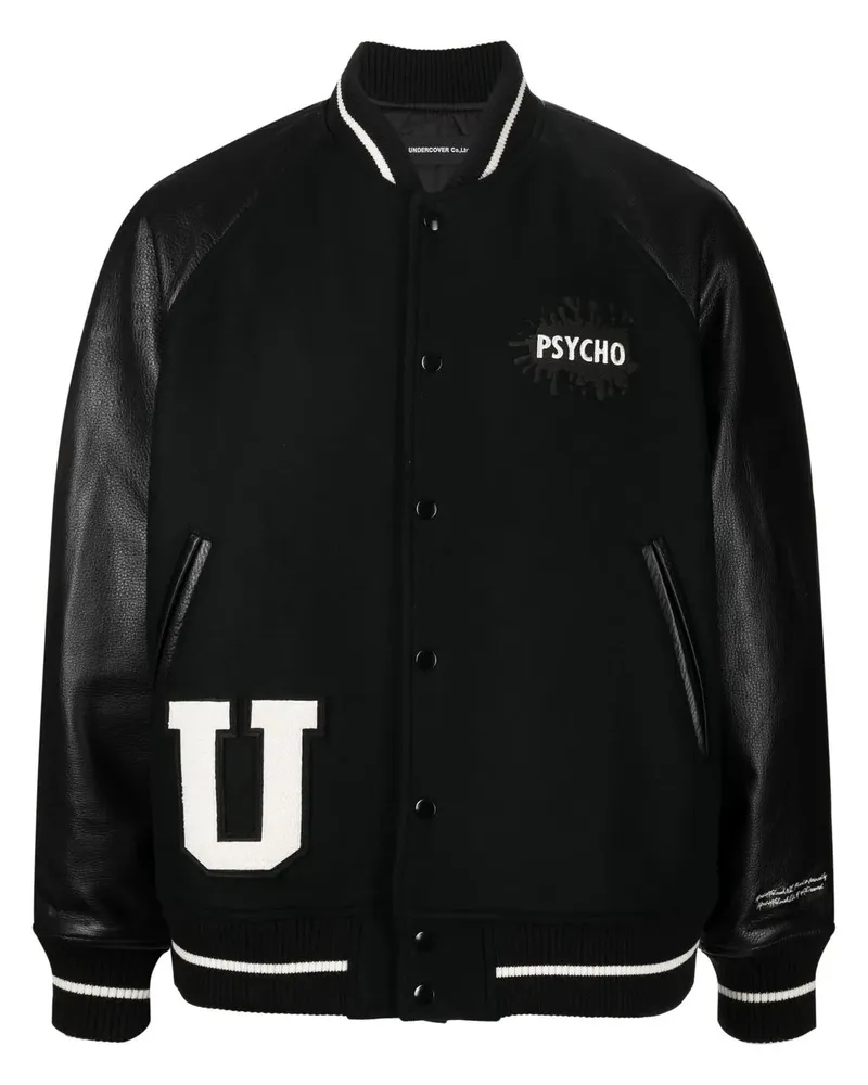 Undercover x Psycho Bomberjacke mit Patch - Schwarz Schwarz