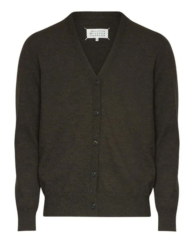 Maison Margiela Cardigan mit Ellenbogen-Patches - Braun Braun