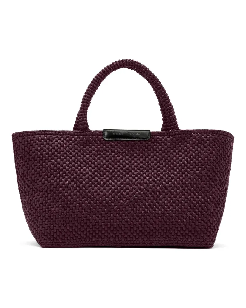 Proenza Schouler Chelsea Tote Bag aus Raffiabast - Violett Violett
