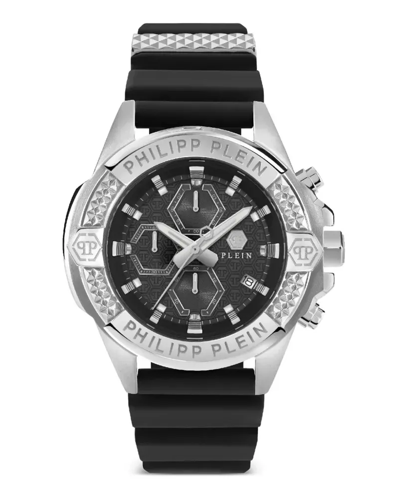 Philipp Plein The Skull Chrono 44mm watch - Schwarz Schwarz