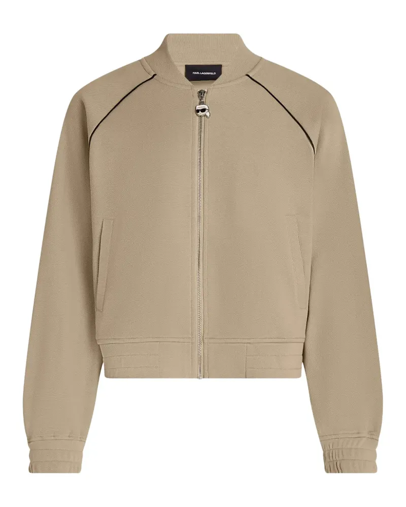 Karl Lagerfeld Bomberjacke mit Logo - Nude Nude