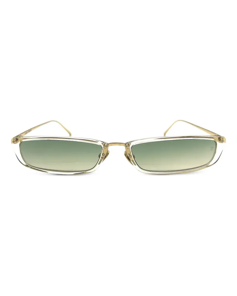 Linda Farrow Eckige Sonnenbrille - Gold Gold