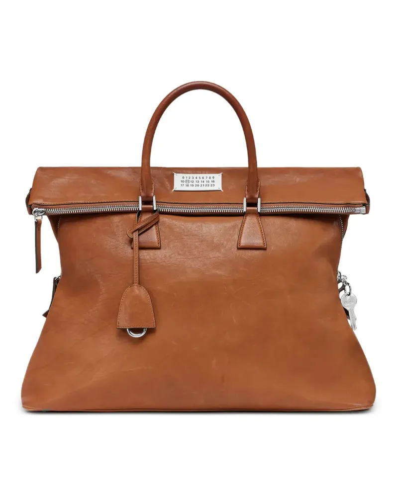 Maison Margiela 5AC Schultertasche mit Henkel - Braun Braun