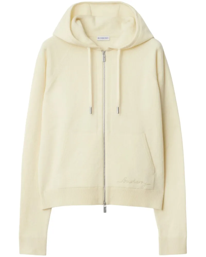 Burberry Kapuzenjacke mit Reißverschluss - Nude Nude