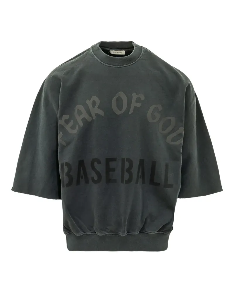 Fear of God logo-print short-sleeve sweatshirt - Schwarz Schwarz