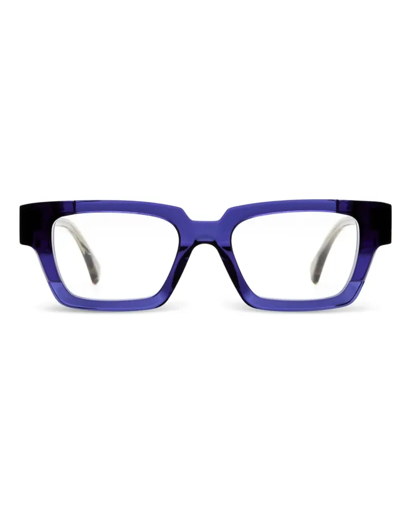 KUBORAUM I01 Brille mit geometrischem Gestell - Blau Blau