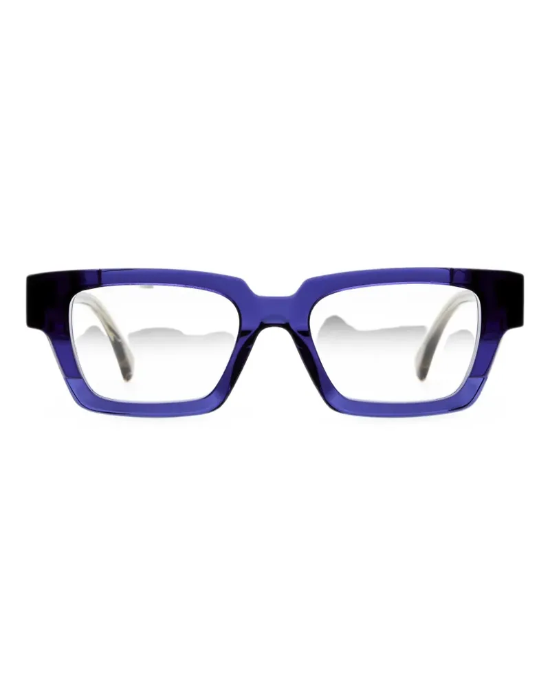 KUBORAUM I01 geometric-frame glasses - Blau Blau
