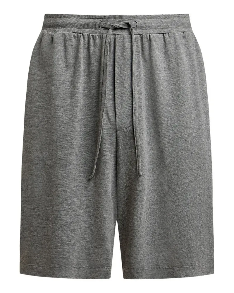 12 STOREEZ Home Shorts mit Kordelzug - Grau Grau