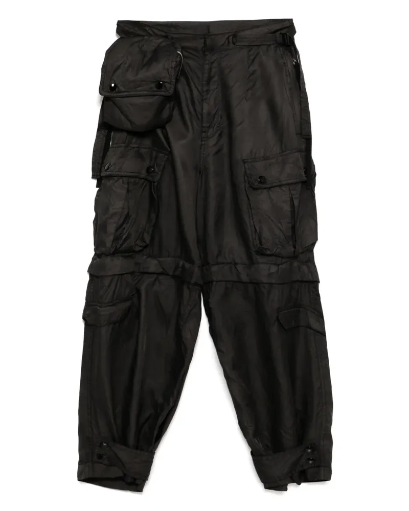 Toga Cargohose mit Streifendetail - Schwarz Schwarz