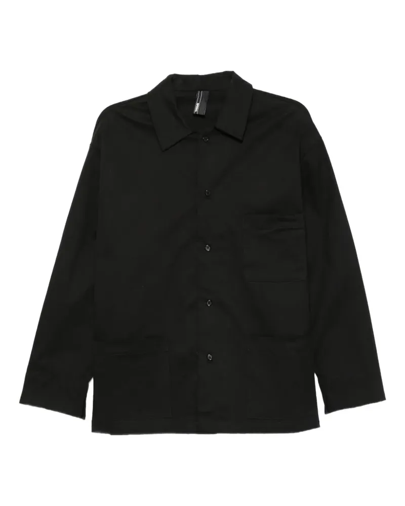 IMPERIAL patch-pocket shirt jacket - Schwarz Schwarz