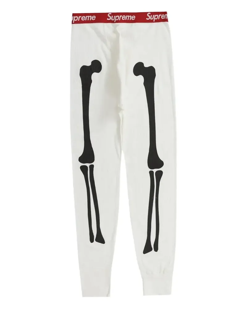 Supreme Being x Hanes® Bones "FW 24 - White" Thermo-Leggings - Weiß Weiß
