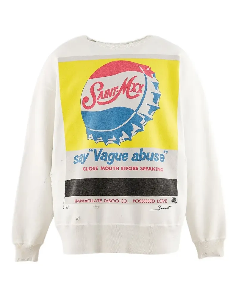 SAINT MXXXXXX Sweatshirt mit Rundhalsausschnitt - Weiß Weiß