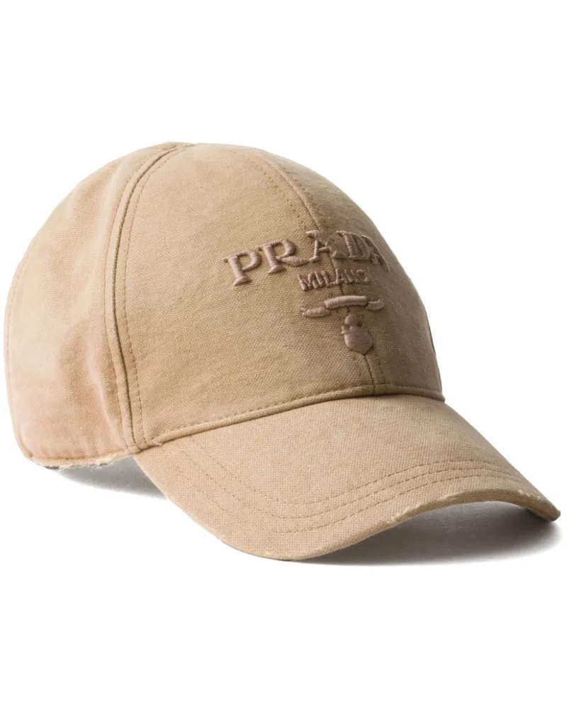 Prada Baseballkappe aus Canvas - Nude Nude
