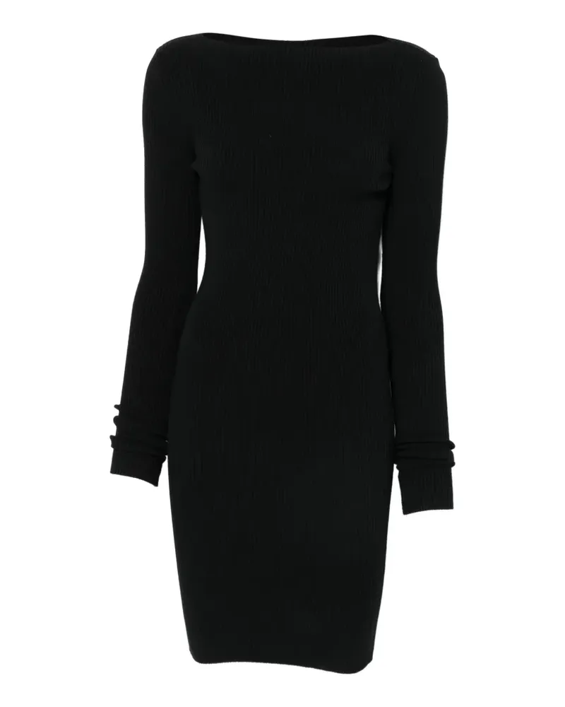 Rick Owens cut-out ribbed mini dress - Schwarz Schwarz