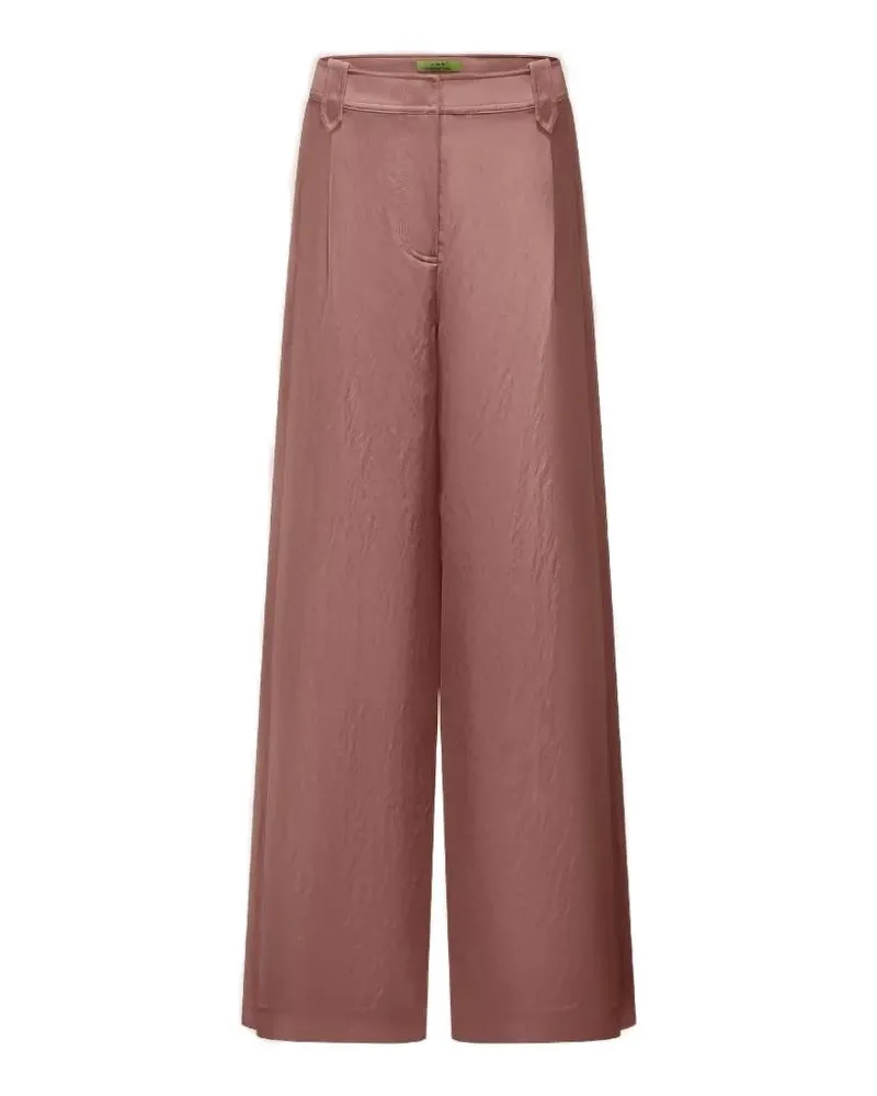 Shanghai Tang pleated wide-leg trousers - Rosa Rosa