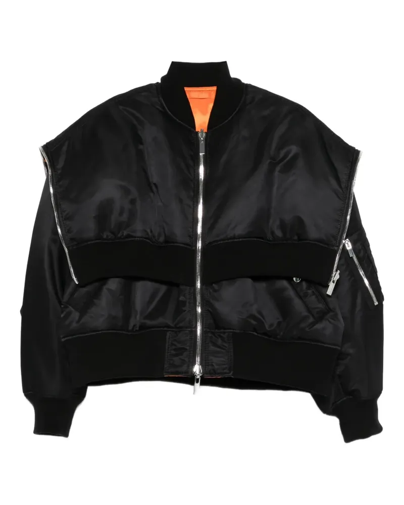 Noir Kei Ninomiya Jacke mit Reißverschluss - Schwarz Schwarz