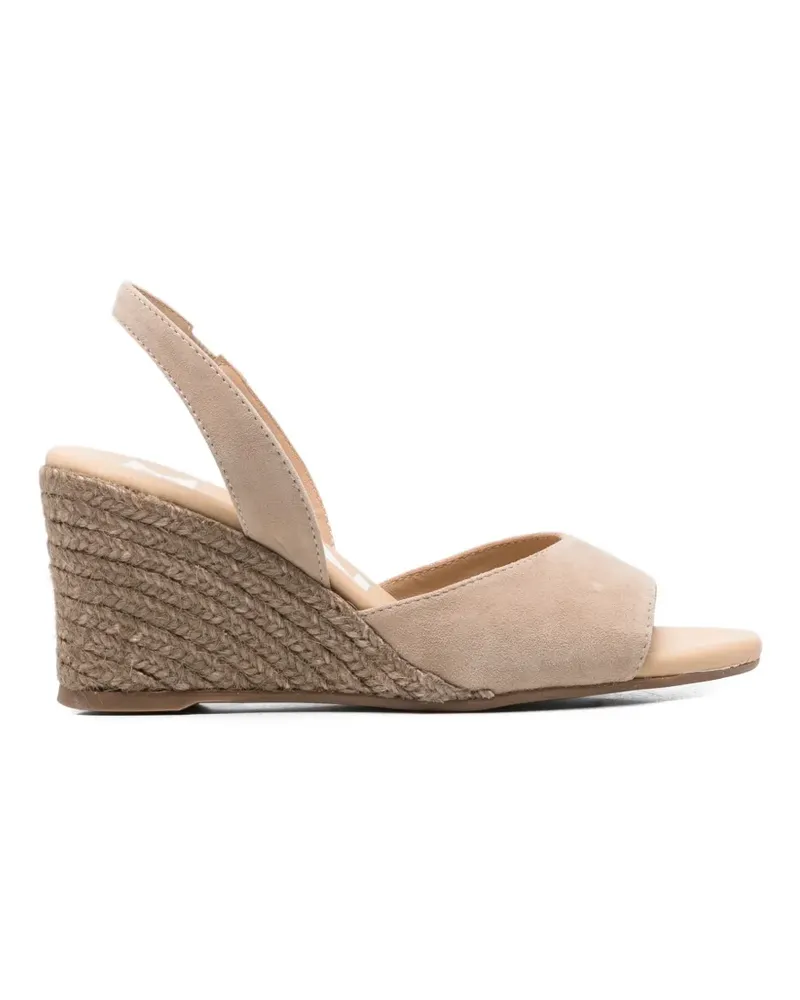 Manebí slingback wedge sandals - Nude Nude