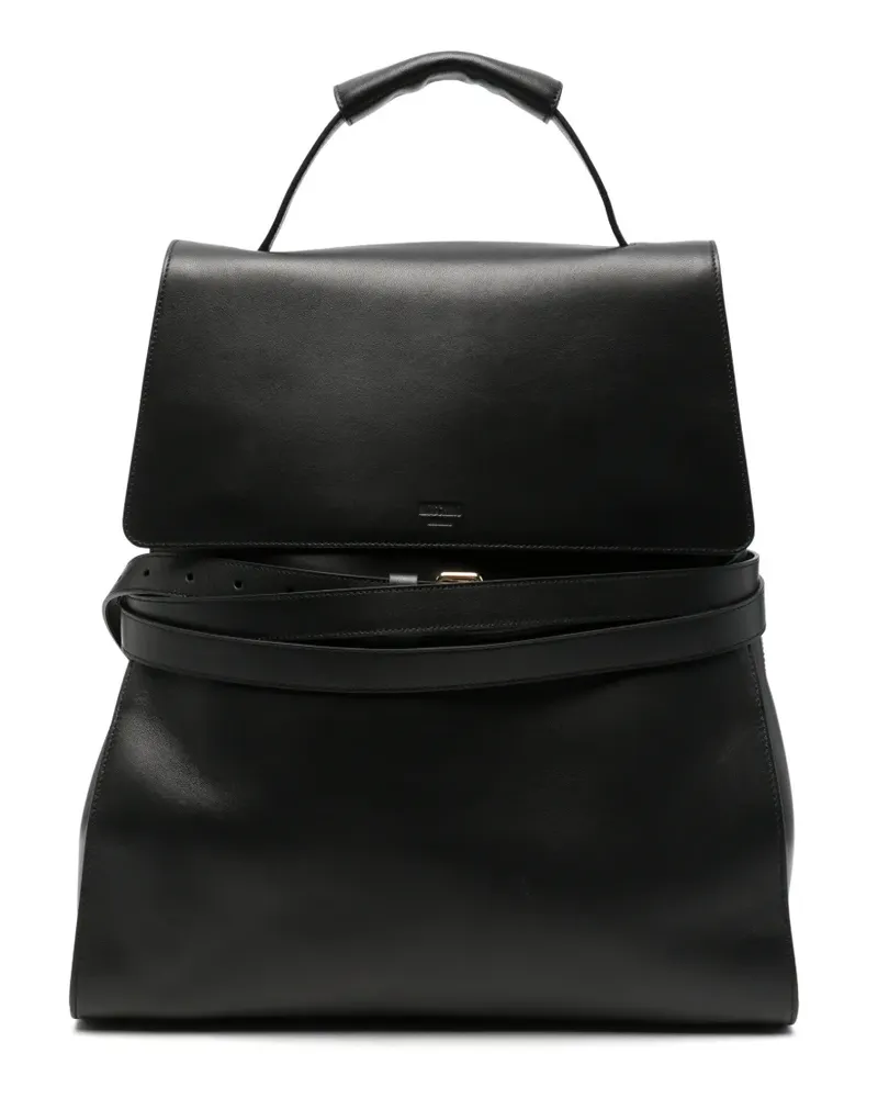 Moschino Rucksack aus Leder - Schwarz Schwarz