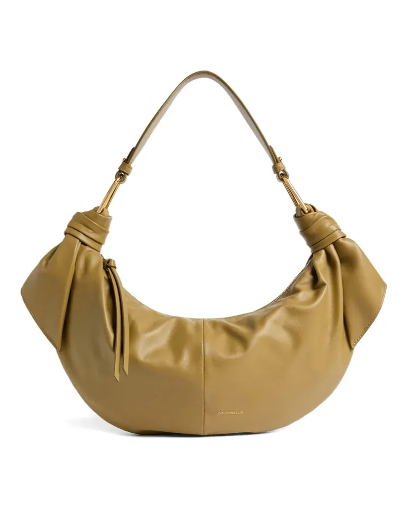 Coccinelle Mittelgroße Furoshiki Schultertasche mit Knoten - Grün Grün