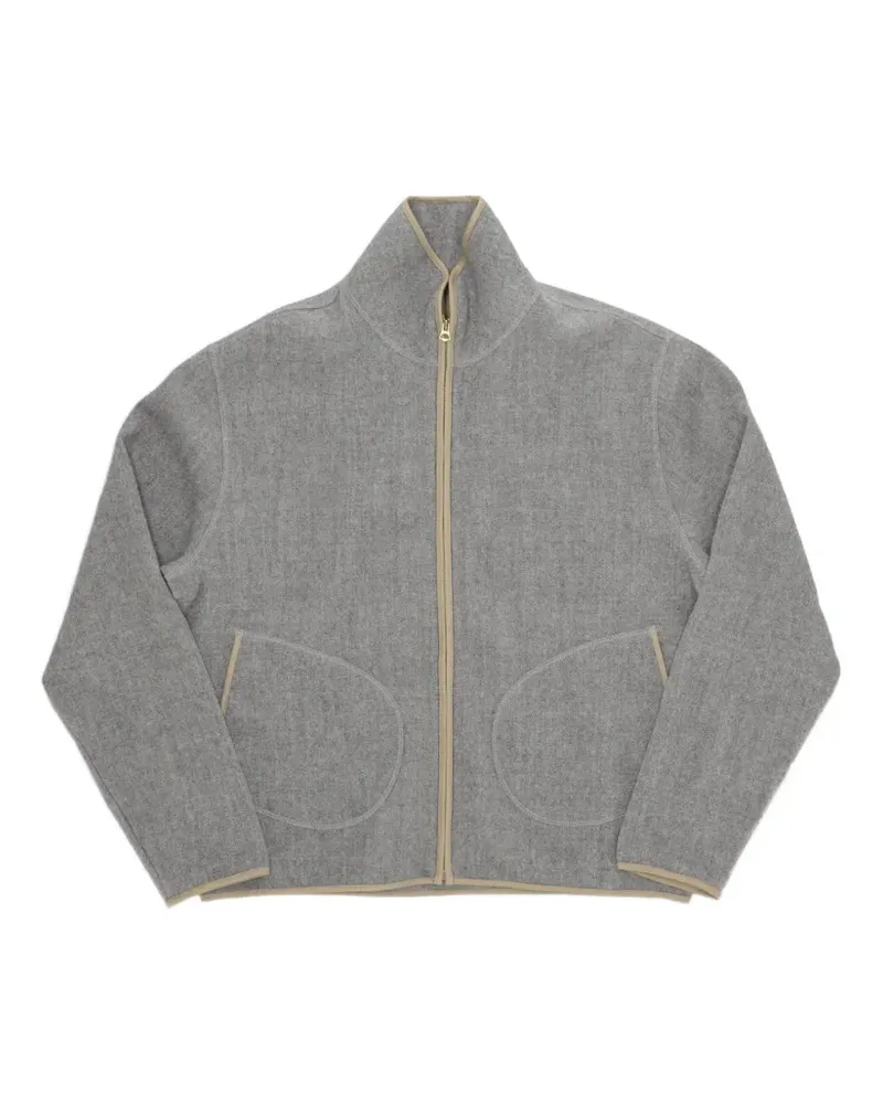 Fortela K13 brushed-wool zip-up jacket - Grau Grau