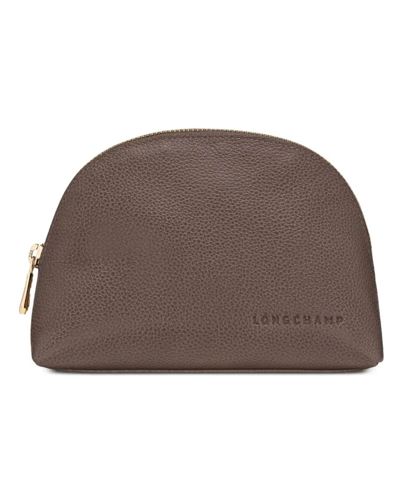 Longchamp Le Foulonné Kosmetiktasche mit Logo - Braun Braun