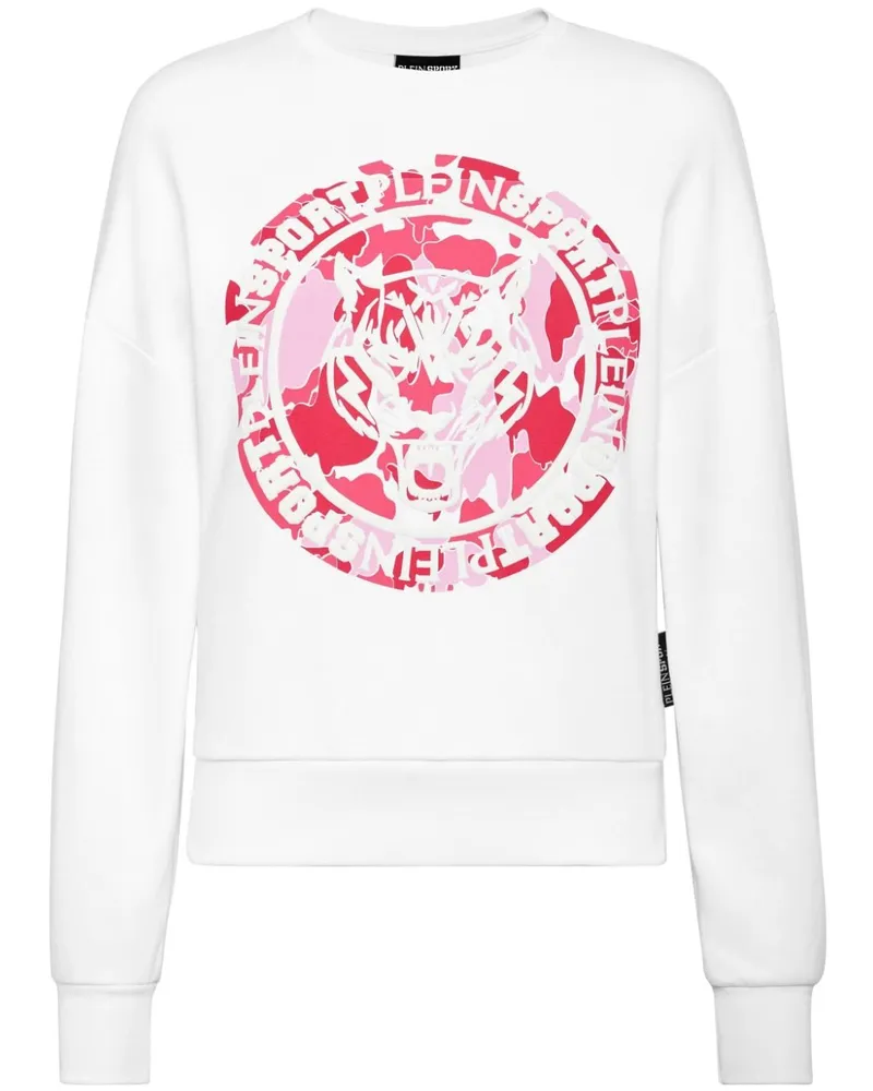 Philipp Plein Carbon Tiger Sweatshirt - Weiß Weiß