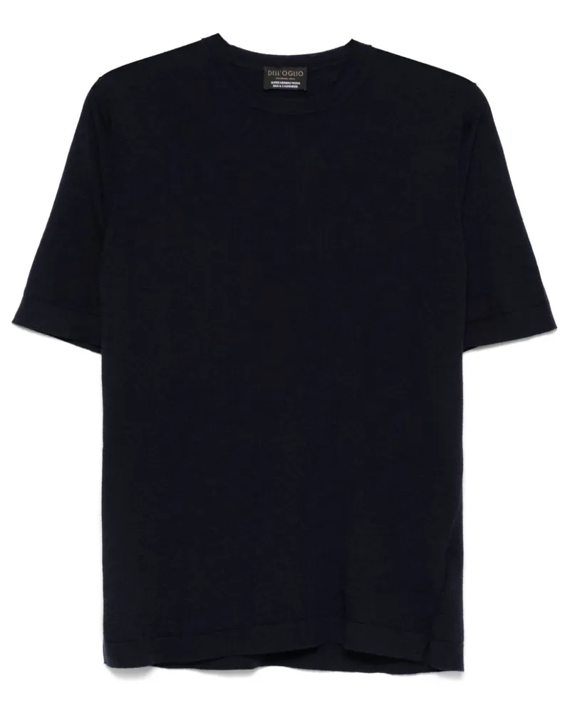 Dell'oglio Fein gestricktes T-Shirt - Blau Blau