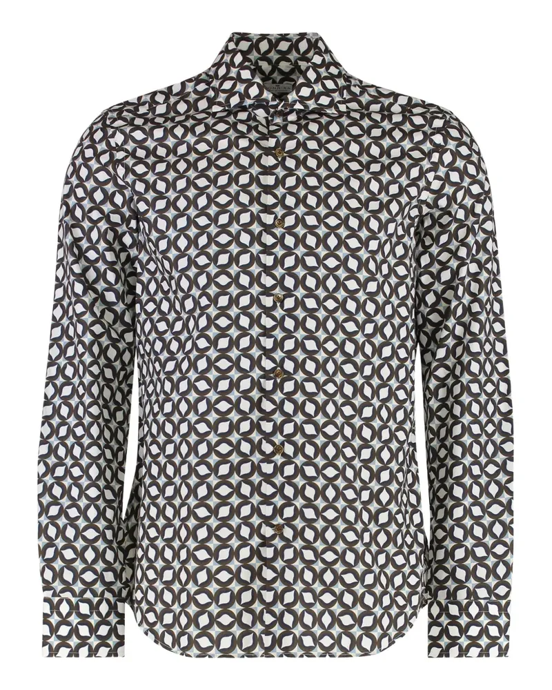 SONRISA Hemd mit geometrischem Print - Schwarz Schwarz