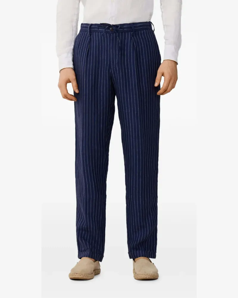 Hackett Regent Chino mit Nadelstreifen - Blau Blau