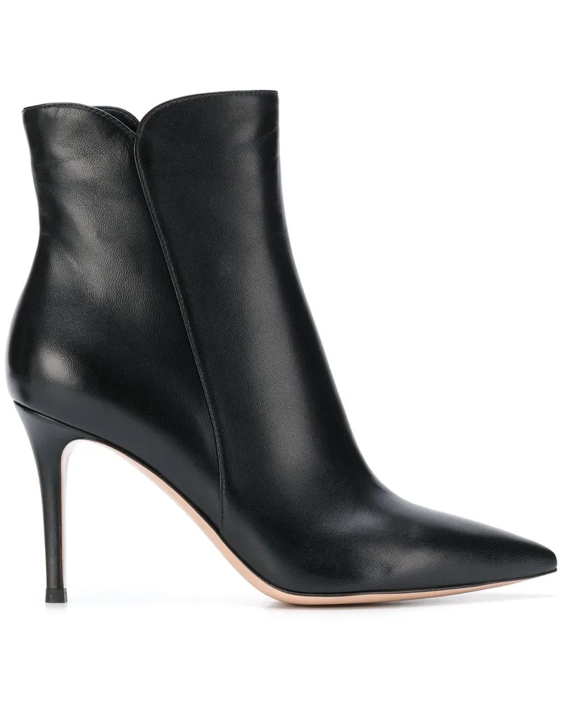 Gianvito Rossi Stiefeletten mit spitzer Kappe - Schwarz Schwarz