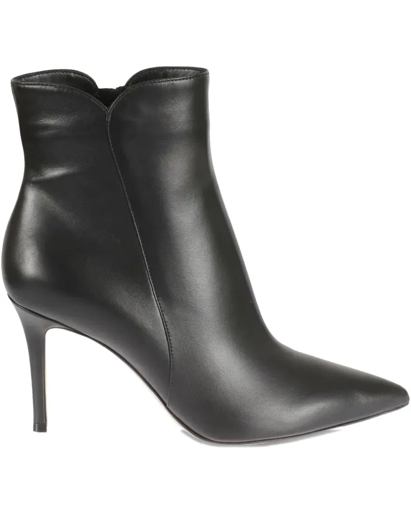 Gianvito Rossi Stiefeletten mit spitzer Kappe - Schwarz Schwarz