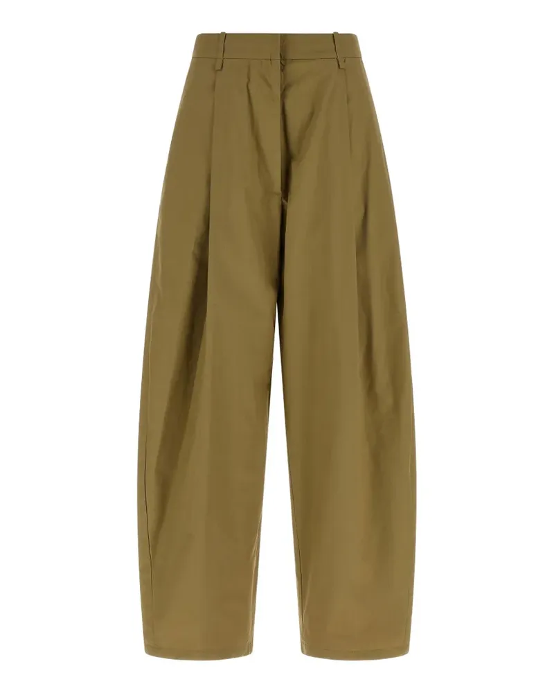 NUDE cotton poplin trousers - Grün Grün