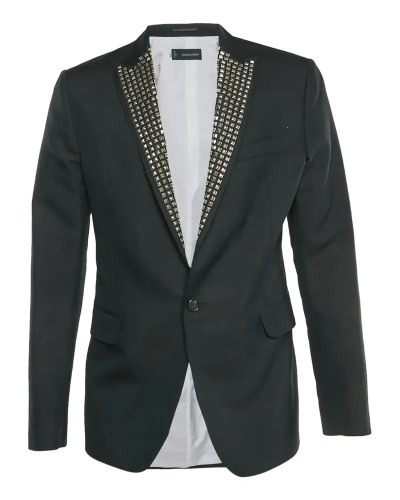 Dsquared2 studded gabardine blazer - Schwarz Schwarz